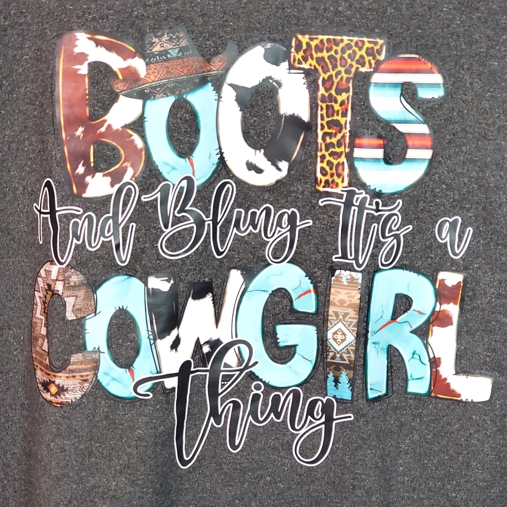 2X Graphic Tee with Cowgirl Print- Nwot - Picture 2 of 6